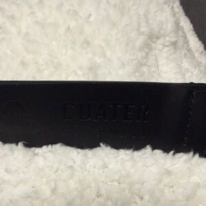Cuater Men's Black Leather Belt